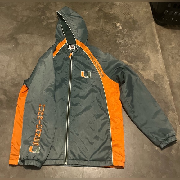 Miami Hurricanes Men's Hooded Jacket - Picture 1 of 7